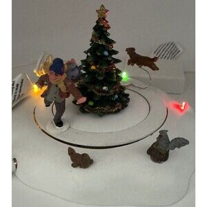 Lemax Coventry Cove Racing Rover Sled Tree Christmas 2006 Lights Only READ